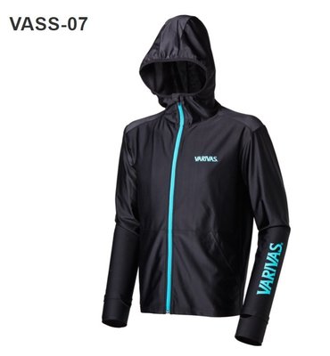 五豐釣具-VARIVAS 2020最新款薄的.柔軟的吸水速乾全拉鍊付帽防曬外套VASS-07特價2200元