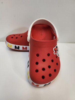 紅色米妮crocs休閒鞋