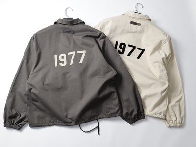 【熱賣精選】fog essentials 1977 jacket 植絨數字翻領紐扣教練夾克外套寬松