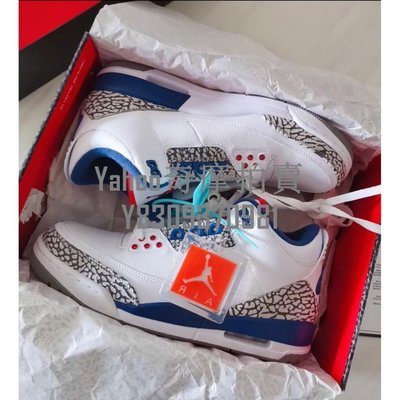 Nike Air Jordan 3 OG True Blue 白藍 爆裂紋 854262-106
