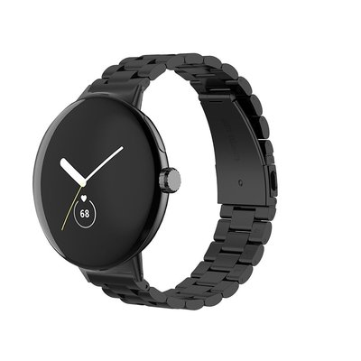 森尼3C-谷歌 Google Pixel watch 三珠實心 金屬錶帶 贈調錶帶長短工具-品質保證