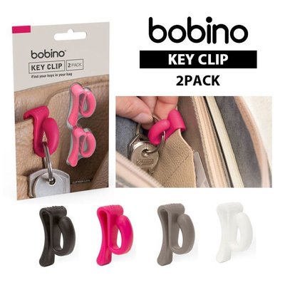 日本進口～bobino 超便利 包包專用 可夾式鑰匙掛勾 (1組同色2個)