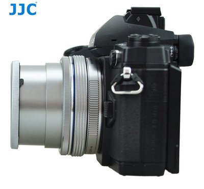 現貨 秒出現貨 JJC奧林巴斯14-42mm EZ電動餅乾鏡頭自動鏡頭蓋EM10 EP5 EPL9 自動伸縮 黑色 銀色