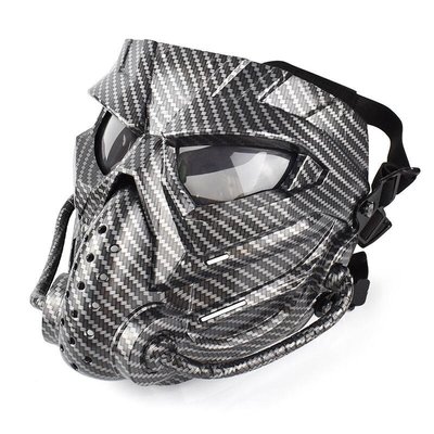 [01] Z3 異型 全罩式 防護 面罩 碳纖維 Carbon ( 防毒面具護目鏡眼罩防護罩頭套角色扮演歹徒