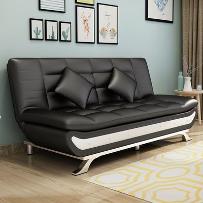 小戶型沙發床一體兩用客廳單雙懶人沙發PU皮多功能可折疊1.2米1.5~定價【購買請咨詢】