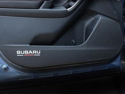 現貨熱銷-【易車汽配】適用於斯巴魯Subaru 13-18森林人Forester 18XV傲虎車門防踢墊碳纖紋車門保護貼