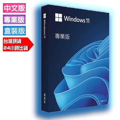 含稅 全新未拆封 現貨 Microsoft 微軟 Windows 11 PRO 專業版 彩色盒裝