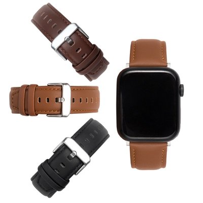 手錶帶 手表帶 適用蘋果真皮表帶Apple Watch頭層牛皮表帶蘋果愛馬仕表帶