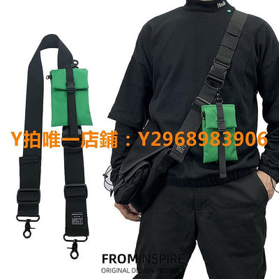 包肩帶 機能風斜挎包帶可調節無重力釋放尼龍寬肩帶單肩背包替換配件跨繩