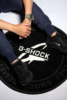 全新正品 G-SHOCK TAIPEI 地墊 黑、灰、白三色組成 全球獨家 限量 限定商品