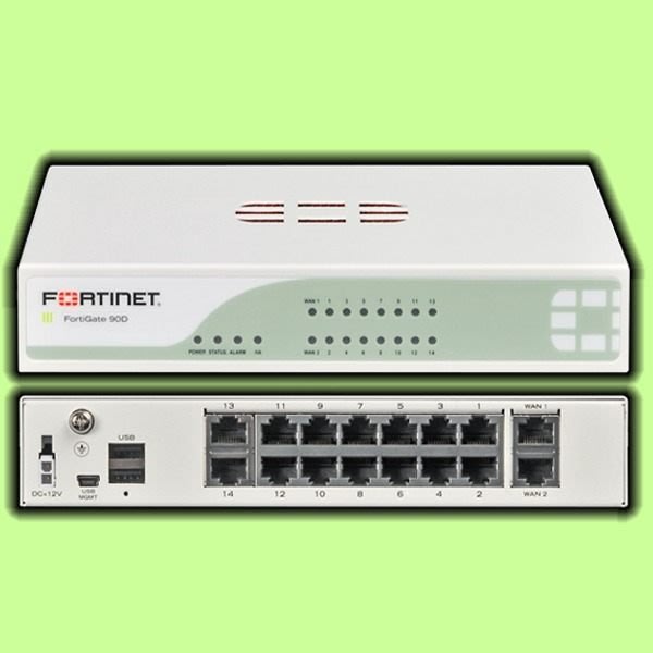 5Cgo【權宇】FORTINET-90D FG-90 純防火牆2xWAN 14xSwitch 含一年UTM