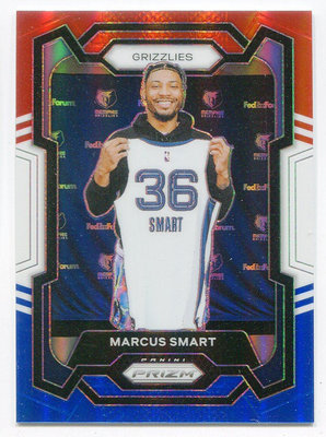 2023-24 Prizm Marcus Smart 超美 金屬面 紅白藍 3色亮 特卡