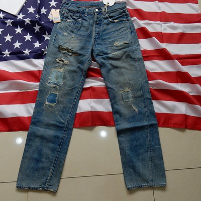 全新LEVIS 501 55501-0045 日本製W32 L34 經典501牛仔褲刷色