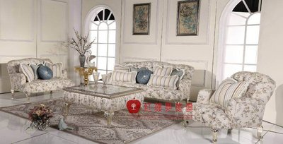 [紅蘋果傢俱] HM-2083 新古典系列 歐式 沙發 法式 絨布沙發 奢華 沙發組