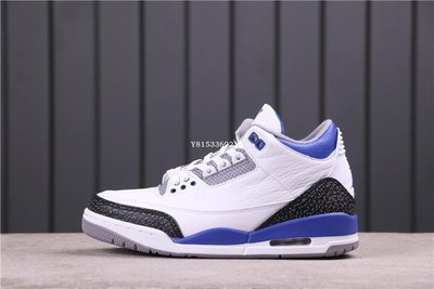 Air Jordan 3“True Blue”白藍 爆裂 文化短筒防滑籃球鞋CT8532-145 男鞋