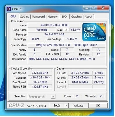 Intel Core 2 Duo E8600 3.33GHz LGA 775 雙核 CPU 附贈散熱膏(非E8400)