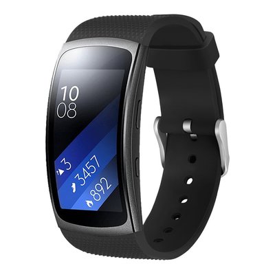 SAMSUNG三星 Gear Fit2/Fit2 Pro 錶帶 素色 休閒運動手環手表替換帶 腕帶 矽膠菱形紋表帶 配件