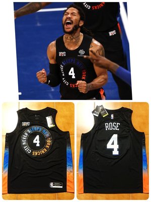 Derrick Rose NBA Nike 尼克城市版球衣 SW MVP 玫瑰 CITY