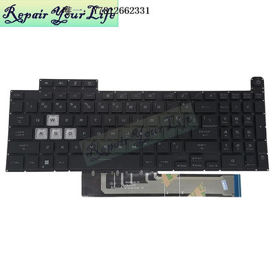 電腦零件華碩 ASUS TUF Gaming F15 FX507 A15 FA507 鍵盤背光US筆電配件