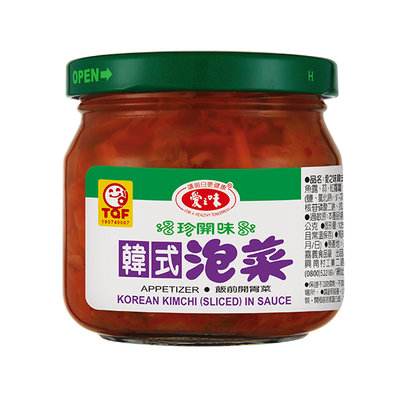 【可面交】【超取限1箱】【愛之味】韓式泡菜(玻)-190g(12入/箱)