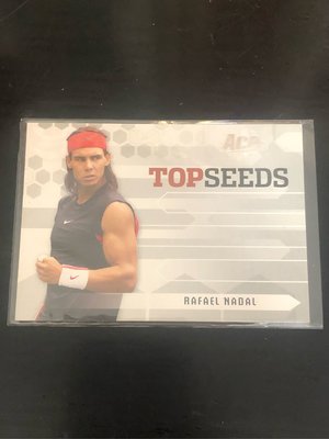 荳荳球卡～～網球卡 Rafael Nadal （老卡卡況如圖，完美主義者勿下標）fascia