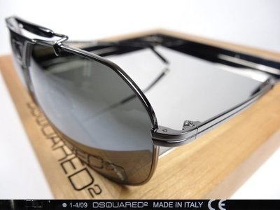 信義計劃 眼鏡 DSQUARED2 D2 義大利製 太陽眼鏡 金屬雷朋款 水銀 sunglasses