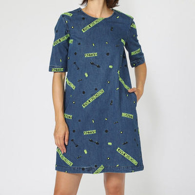 現貨！全新 真品 Love Moschino dress 100%cotton EU36/FR38/IT42特價$5980含運