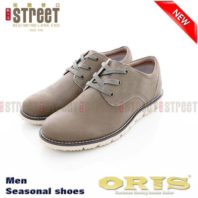 【街頭巷口 Street】 ORIS 男款 真皮雙材質拼接時尚休閒鞋款 SB1490710 綠色