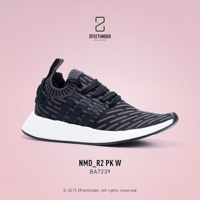 2FeetUnder - Adidas Originals NMD_R2 PK W 黑編織 粉 BA7239