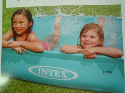 INTEX57173 原廠彩色方型管架兒童戲水池 游泳池 夏天幼童玩水 戲水 不用充氣 送修補貼