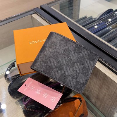 ⭐️ 香榭屋精品店 ⭐️ LV Louis Vuitton N62663 黑色棋盤格對開短夾 皮夾 (Y1701) 全新商品
