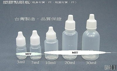 【佳樺點眼瓶1-1舖】MIT台灣製造塑膠點眼瓶3ml至50ml滴眼瓶分裝瓶藥水罐軟管瓶眼藥瓶批發／