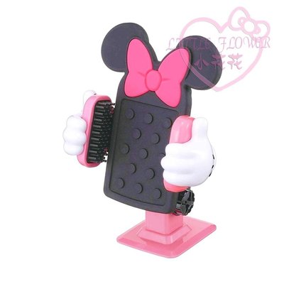 ♥小公主日本精品♥《Disney》迪士尼 米妮 MINNIE 可愛粉紅蝴蝶款車用手機架 手機架 手機座 汽車必需品-預2