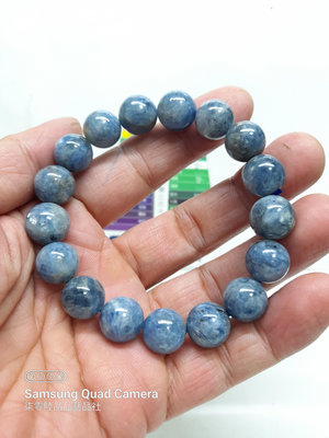 柒零陸晶品//天然高等級藍晶寶石12.5mm手串.手珠(A957)重量約:55g