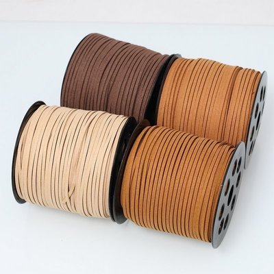 【熱賣下殺價】diy飾品配件線材3mm韓國絨皮繩鹿皮繩雙面絨仿皮繩編織手鏈項鏈繩