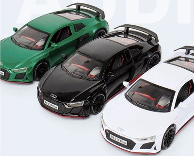 「車苑模型」新奧 1:24 Audi R8 V10 Plus 聲光 迴力