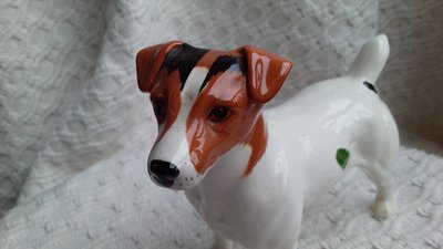 英國名廠 Beswick 古董狗 狀態完美 傑克羅素㹴