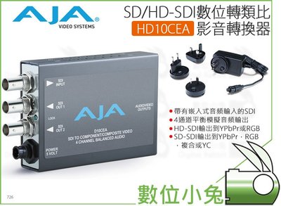 數位小兔【AJA HD10CEA SD/HD-SDI數位轉類比 訊號轉換器】音訊 視訊 影音轉換 轉換盒 訊號轉換 公司