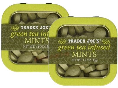 【蘇菲的美國小舖】美國超市 Trader Joe's 綠茶薄荷糖 35g 口氣清新 微涼薄荷糖 美國零食