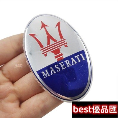 現貨促銷 1 x ABS MASERATI 徽標汽車前後備箱標誌徽章貼紙貼花更換, 用於 MASERATI
