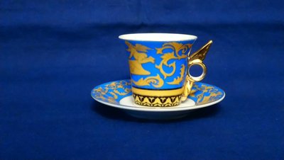 { 墨香齋 } 1215-233 瓷器~羅森泰凡賽斯 -梅杜莎咖啡杯盤二件組(歡迎面交)