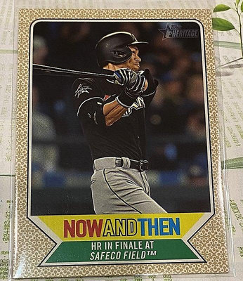 MLB 球員卡 鈴木一郎 Ichiro 2017 Topps Heritage High Number Now and Then