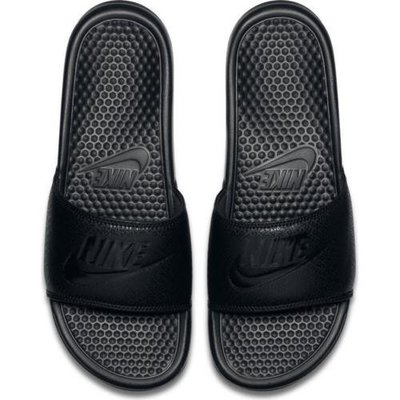 【Footwear Corner 鞋角 】Nike Benassi JDI All Black 經典全黑字勾拖鞋
