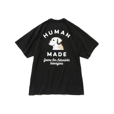 【熱賣精選】現貨HUMAN MADE #2324 猿人口袋拉布拉多小狗竹節棉短袖T恤