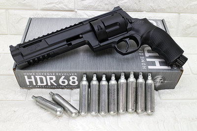 [01] UMAREX T4E HDR68 TR68 防身 左輪 鎮暴槍 CO2槍 + CO2小鋼瓶 ( 17MM左輪槍鎮暴防暴
