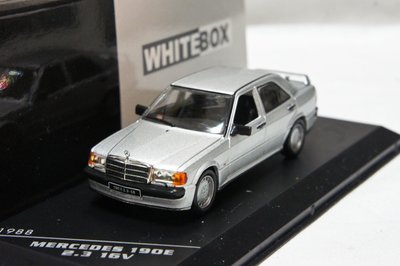 【現貨特價】1:43 White Box Mercedes Benz 190E 2.3 16V 1988 銀色