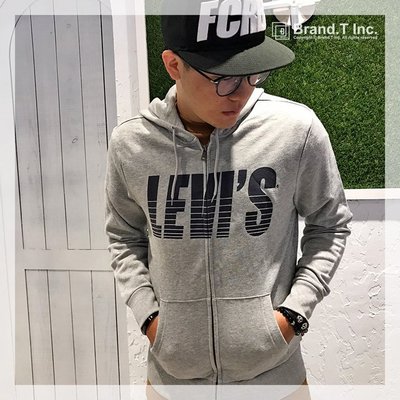 【Brand T】SALE LEVI'S LEVIS LOGO JACKET 19625-0017 灰色*連帽*外套*