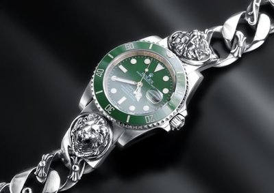 【創銀坊】勞力士 Rolex 錶帶 錶鍊 訂做 925純銀 手鍊 116660 16610 Explorer 116610ln 116610LV gmt