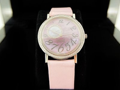 【英皇精品集團 】伯爵 ALTIPLANO 18K粉紅色珠母貝鑲鑽女錶