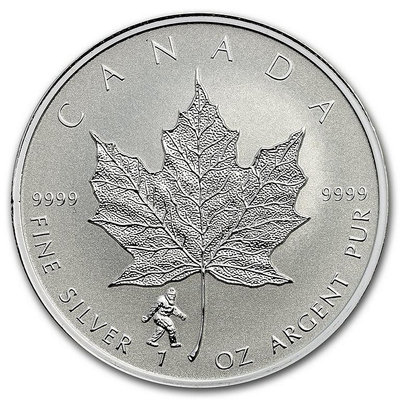 加拿大2016楓葉秘印大腳怪反向精制銀幣1盎司31.1克純銀91960